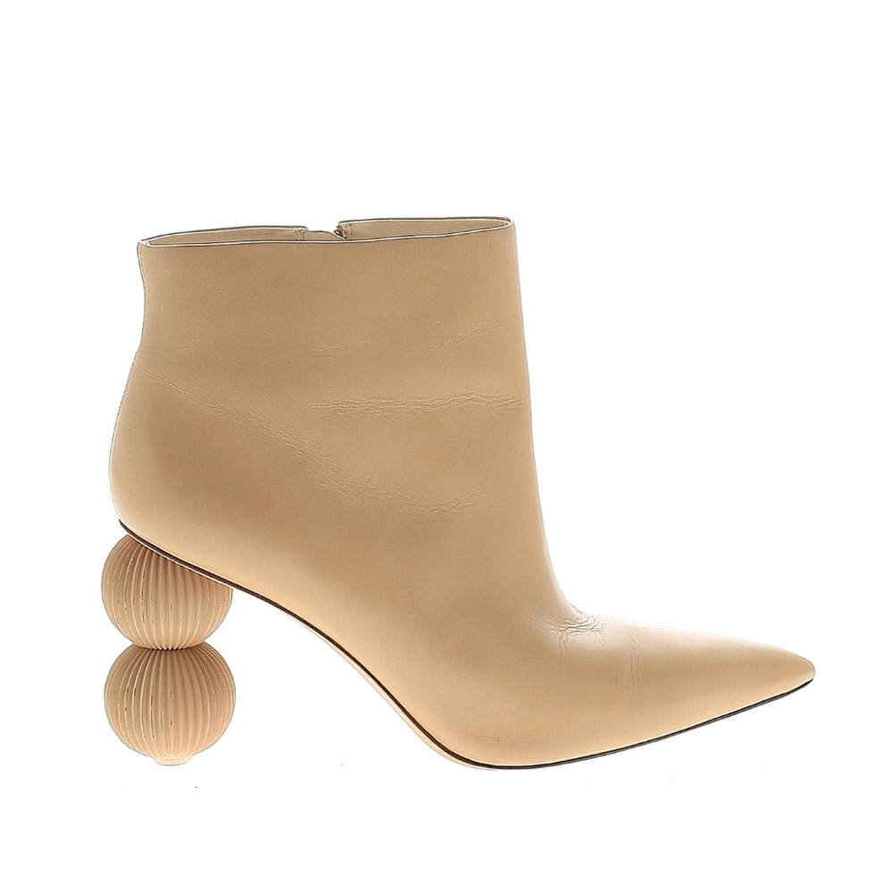 Cult Gaia Cam Bauble Heel Boots in Taupe